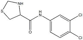 N-(3,4-dichlorophenyl)-1,3-thiazolidine-4-carboxamide 化学構造式