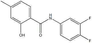 N-(3,4-difluorophenyl)-2-hydroxy-4-methylbenzamide Structure