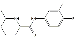 N-(3,4-difluorophenyl)-6-methylpiperidine-2-carboxamide Struktur