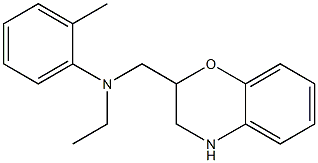 N-(3,4-dihydro-2H-1,4-benzoxazin-2-ylmethyl)-N-ethyl-2-methylaniline Structure