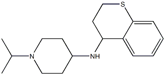 N-(3,4-dihydro-2H-1-benzothiopyran-4-yl)-1-(propan-2-yl)piperidin-4-amine 化学構造式