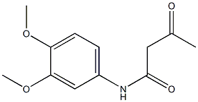 N-(3,4-dimethoxyphenyl)-3-oxobutanamide Struktur