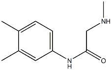 N-(3,4-dimethylphenyl)-2-(methylamino)acetamide Structure