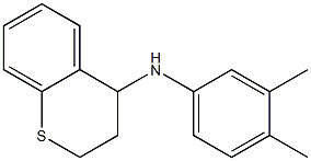 N-(3,4-dimethylphenyl)-3,4-dihydro-2H-1-benzothiopyran-4-amine,,结构式