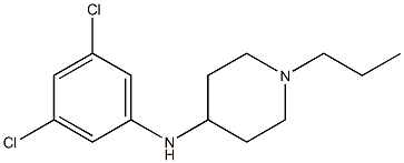 N-(3,5-dichlorophenyl)-1-propylpiperidin-4-amine 化学構造式