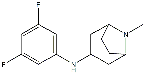 N-(3,5-difluorophenyl)-8-methyl-8-azabicyclo[3.2.1]octan-3-amine Struktur