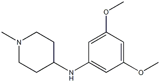 N-(3,5-dimethoxyphenyl)-1-methylpiperidin-4-amine,,结构式