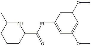 N-(3,5-dimethoxyphenyl)-6-methylpiperidine-2-carboxamide,,结构式