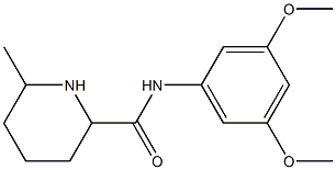 N-(3,5-dimethoxyphenyl)-6-methylpiperidine-2-carboxamide Struktur