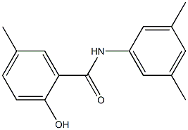 N-(3,5-dimethylphenyl)-2-hydroxy-5-methylbenzamide Struktur