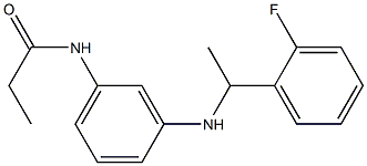 N-(3-{[1-(2-fluorophenyl)ethyl]amino}phenyl)propanamide