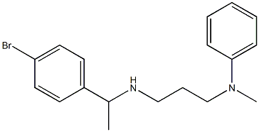 N-(3-{[1-(4-bromophenyl)ethyl]amino}propyl)-N-methylaniline 结构式