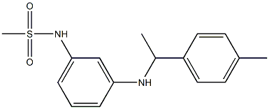 N-(3-{[1-(4-methylphenyl)ethyl]amino}phenyl)methanesulfonamide Structure