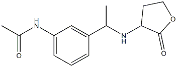 N-(3-{1-[(2-oxooxolan-3-yl)amino]ethyl}phenyl)acetamide Structure