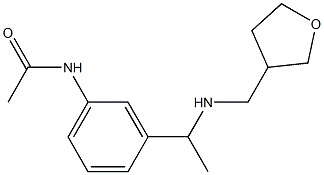 N-(3-{1-[(oxolan-3-ylmethyl)amino]ethyl}phenyl)acetamide Structure