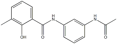 N-(3-acetamidophenyl)-2-hydroxy-3-methylbenzamide,,结构式