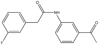 N-(3-acetylphenyl)-2-(3-fluorophenyl)acetamide Structure