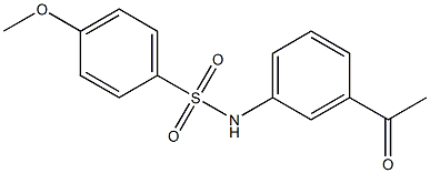 N-(3-acetylphenyl)-4-methoxybenzene-1-sulfonamide