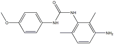 N-(3-amino-2,6-dimethylphenyl)-N'-(4-methoxyphenyl)urea Struktur