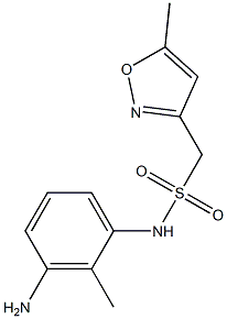 N-(3-amino-2-methylphenyl)-1-(5-methyl-1,2-oxazol-3-yl)methanesulfonamide Structure