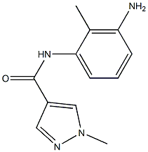 N-(3-amino-2-methylphenyl)-1-methyl-1H-pyrazole-4-carboxamide,,结构式