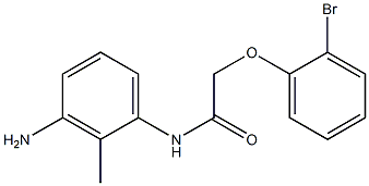 N-(3-amino-2-methylphenyl)-2-(2-bromophenoxy)acetamide Structure