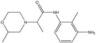 N-(3-amino-2-methylphenyl)-2-(2-methylmorpholin-4-yl)propanamide