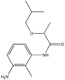 N-(3-amino-2-methylphenyl)-2-(2-methylpropoxy)propanamide Structure