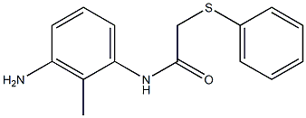 N-(3-amino-2-methylphenyl)-2-(phenylsulfanyl)acetamide Structure