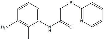 N-(3-amino-2-methylphenyl)-2-(pyridin-2-ylsulfanyl)acetamide Struktur