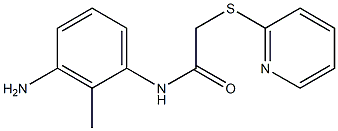 N-(3-amino-2-methylphenyl)-2-(pyridin-2-ylsulfanyl)acetamide 结构式