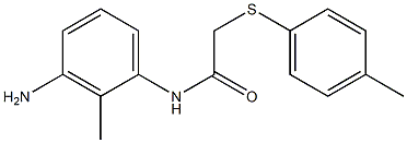 N-(3-amino-2-methylphenyl)-2-[(4-methylphenyl)sulfanyl]acetamide Struktur