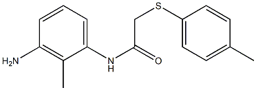 N-(3-amino-2-methylphenyl)-2-[(4-methylphenyl)sulfanyl]acetamide Structure