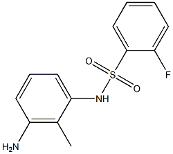 N-(3-amino-2-methylphenyl)-2-fluorobenzenesulfonamide|