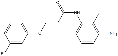  N-(3-amino-2-methylphenyl)-3-(3-bromophenoxy)propanamide