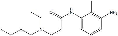 N-(3-amino-2-methylphenyl)-3-[butyl(ethyl)amino]propanamide,,结构式