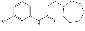N-(3-amino-2-methylphenyl)-3-azepan-1-ylpropanamide 结构式