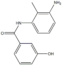 N-(3-amino-2-methylphenyl)-3-hydroxybenzamide Struktur