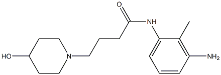 N-(3-amino-2-methylphenyl)-4-(4-hydroxypiperidin-1-yl)butanamide|