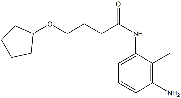 N-(3-amino-2-methylphenyl)-4-(cyclopentyloxy)butanamide Structure