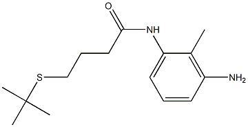 N-(3-amino-2-methylphenyl)-4-(tert-butylsulfanyl)butanamide Structure