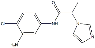 N-(3-amino-4-chlorophenyl)-2-(1H-imidazol-1-yl)propanamide Struktur