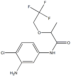 N-(3-amino-4-chlorophenyl)-2-(2,2,2-trifluoroethoxy)propanamide Structure