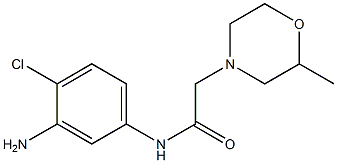 N-(3-amino-4-chlorophenyl)-2-(2-methylmorpholin-4-yl)acetamide Struktur
