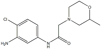 N-(3-amino-4-chlorophenyl)-2-(2-methylmorpholin-4-yl)acetamide 结构式