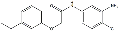 N-(3-amino-4-chlorophenyl)-2-(3-ethylphenoxy)acetamide 化学構造式