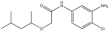 N-(3-amino-4-chlorophenyl)-2-[(4-methylpentan-2-yl)oxy]acetamide 化学構造式