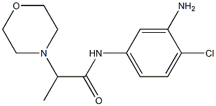 N-(3-amino-4-chlorophenyl)-2-morpholin-4-ylpropanamide 化学構造式