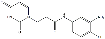 N-(3-amino-4-chlorophenyl)-3-(2,4-dioxo-1,2,3,4-tetrahydropyrimidin-1-yl)propanamide Struktur