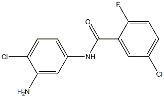 N-(3-amino-4-chlorophenyl)-5-chloro-2-fluorobenzamide 结构式